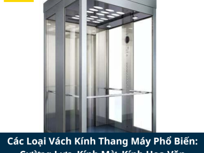 Các Loại Vách Kính Thang Máy Phổ Biến: Cường Lực, Kính Mờ, Kính Hoa Văn
